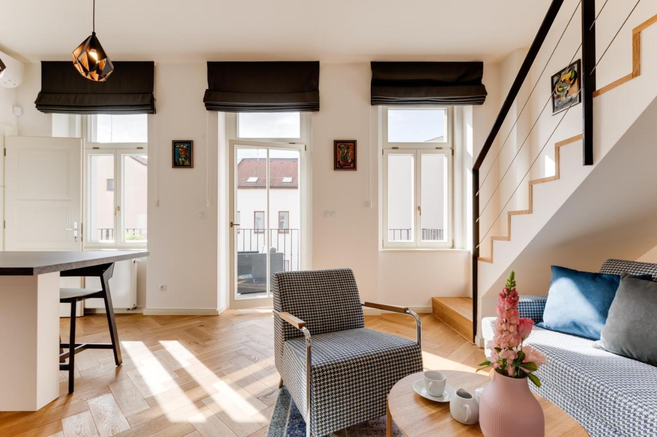 Апартаменты Andel Design Duplex, Ac, Garage Прага Экстерьер фото